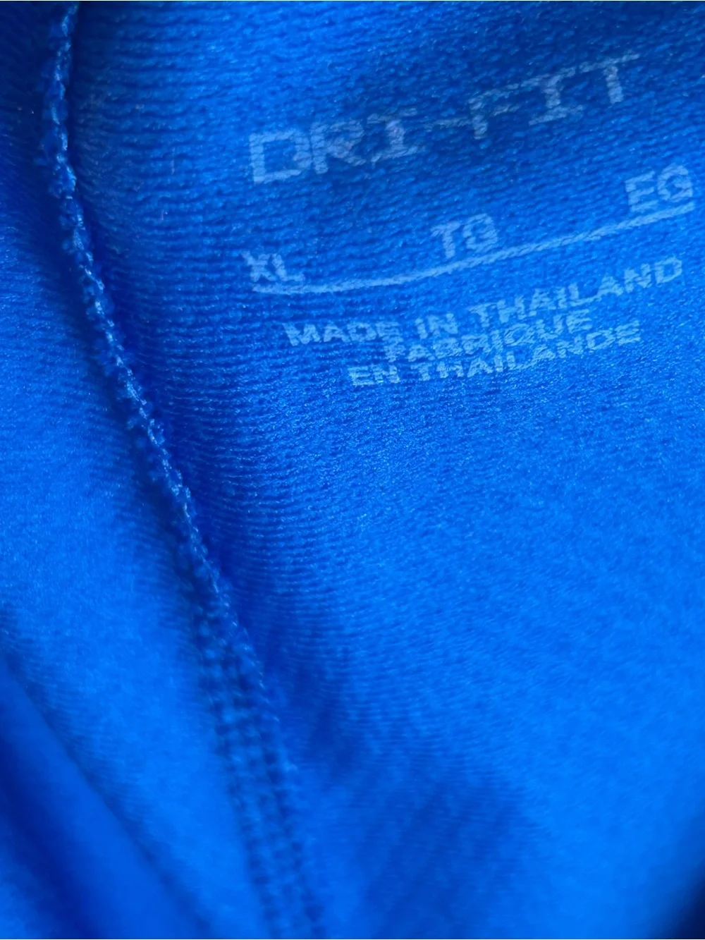 Nike Men's Blue Athletic Shorts with White Swoosh